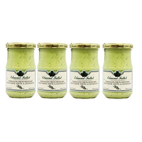 Edmond Fallot Mustard 4 Pack Of Tarragon 7 Ounces Per Bottle