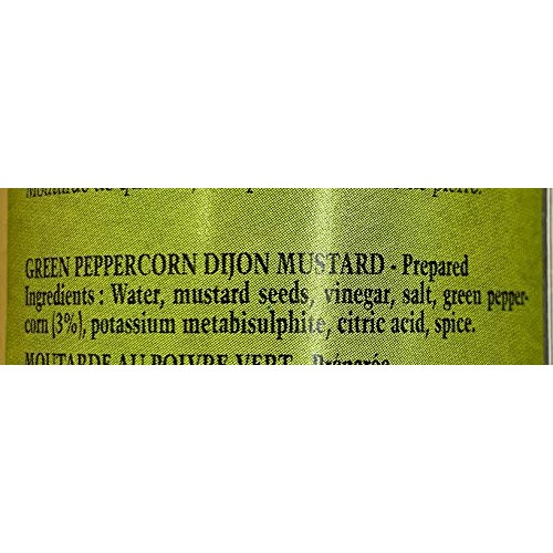 Edmond Fallot Mustards Green Peppercorn Dijon Mustard, 2 Pack