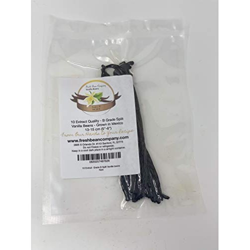 Split Extract Grade B Mexican Vanilla Beans 25