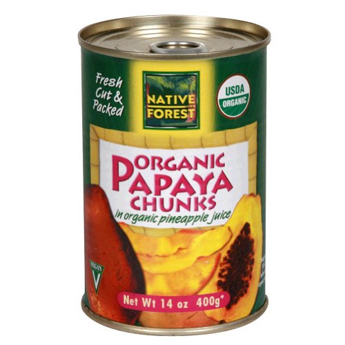 Edward &Amp; Sons Trading Co Papaya Chunks, Og, 14-Ounce Pack Of 6