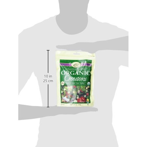 Edward &Amp; Sons Organic Croutons, Italian Herbs, 5.25 Ounce Packs