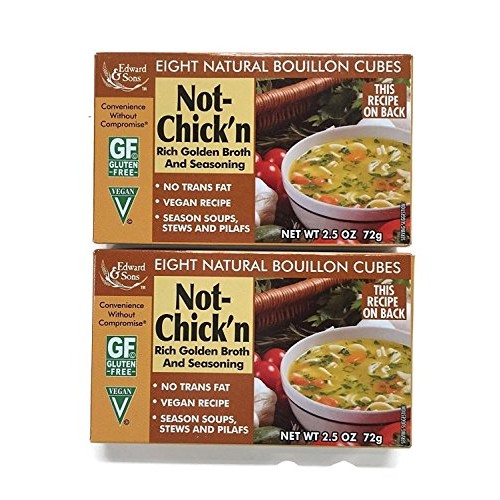 Not-Chickn Edward &Amp; Sons Bouillon Cubes Set Of 2