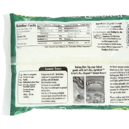 Lets DoOrganic Unsweetened Coconut Flakes, Toasted, 7 Ounce
