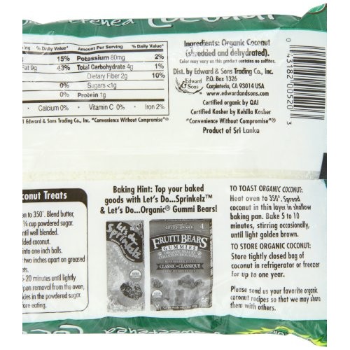 Lets DoOrganic Unsweetened Coconut Flakes, Toasted, 7 Ounce