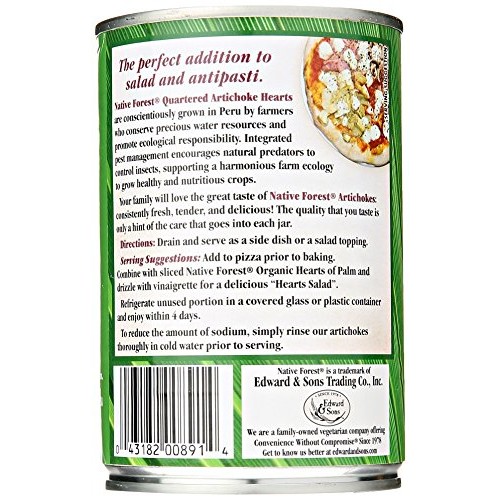 Native Forest Artichoke Hearts, Quartered, 14 Ounces