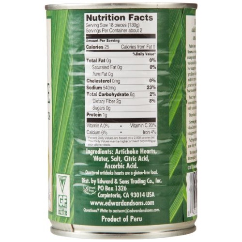 Native Forest Artichoke Hearts, Quartered, 14 Ounces