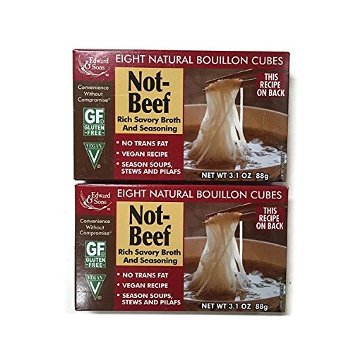 Not-Beef Edward &Amp; Sons Bouillon Cubes Set Of 2