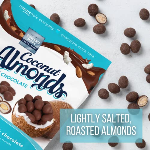 32Oz Edward Marc Chocolatier Coconut Almonds With Dark Chocolate