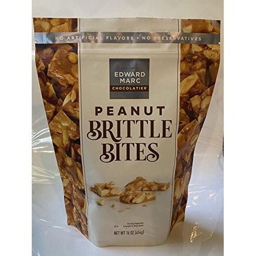 Edward Marc chocolatier peanut brittle bites, 1.0 Fl Oz