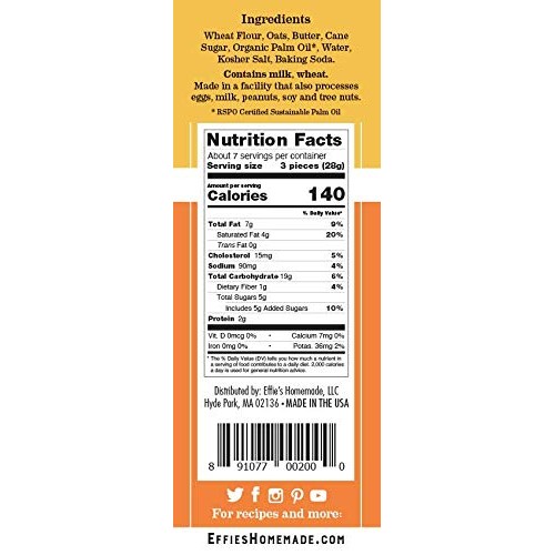 Effies Oatcakes, All-Natural Homemade Lightly Sweetened Gourmet