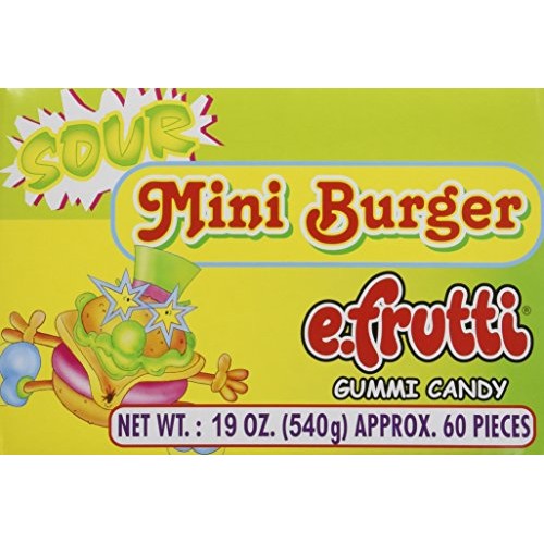 Sour Gummy Burger - Mini Gummi Hamburger 60 Pieces
