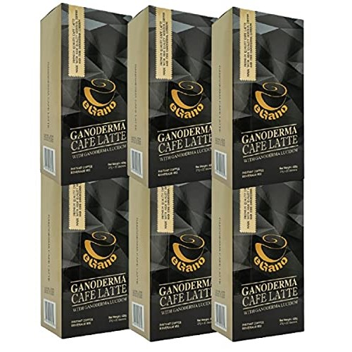 6 Boxes eGano Premium Ganoderma Cafe Latte Instant Coffee With G...