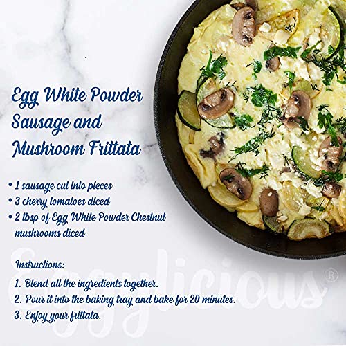 Eggylicious Egg White Albumin Powder, Dried Natural Protein Po