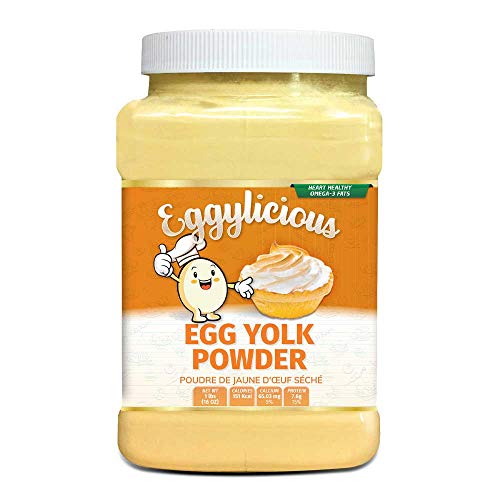 Eggylicious Egg Yolk Powder, Dried Natural Protein Powder, Made