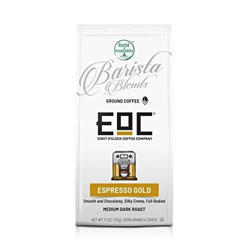 Eight Oclock Coffee Barista Blends Ground Coffee, Espresso Gold