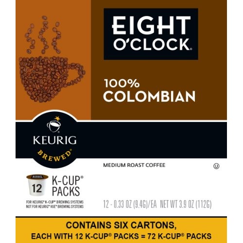 Eight Oclock Coffee Colombian Peaks, Keurig Single Serve K-Cup