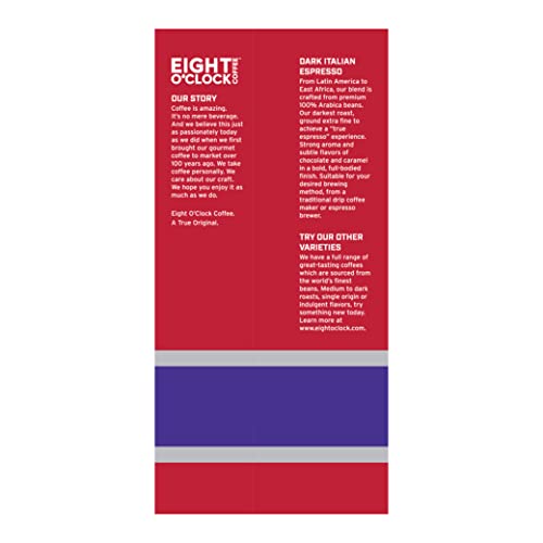 Eight Oclock Whole Bean Coffee, Dark Italian Espresso, 32 Ounce