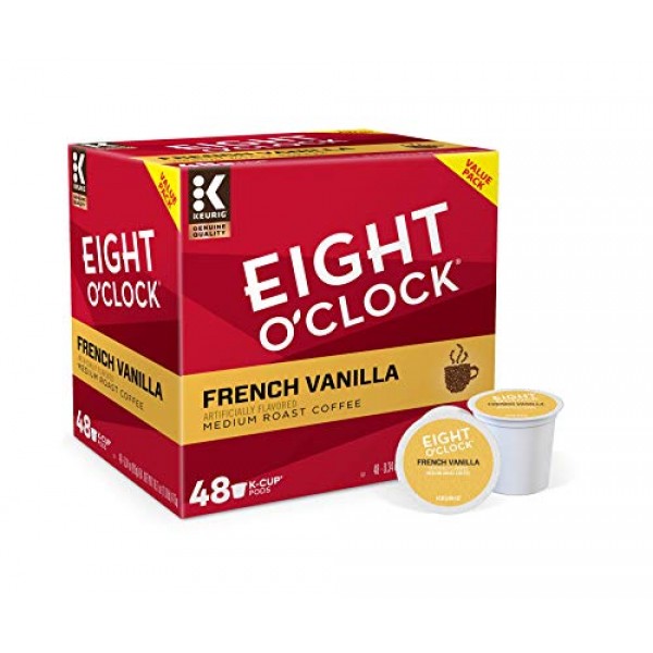Eight Oclock Coffee French Vanilla, Single-Serve Keurig K-Cup P
