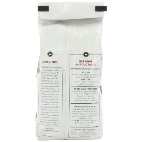 Eight Oclock Coffee, Original Whole Bean, 12-Ounce Bag Pack Of 4