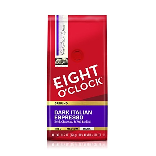 Eight Oclock Ground Coffee, Dark Italian Espresso, 11.5 Ounce