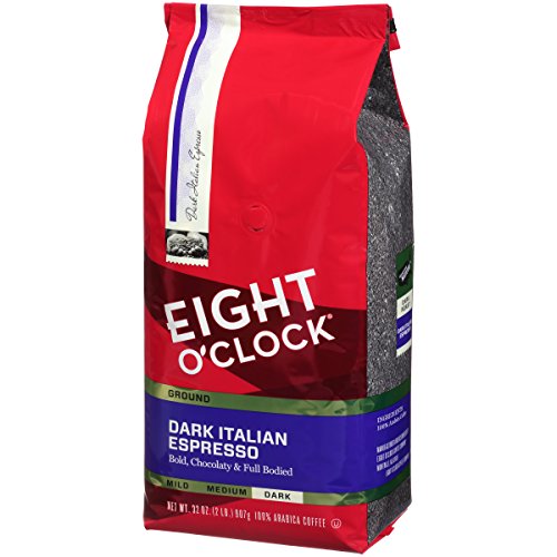 Eight Oclock Ground Coffee, Dark Italian Espresso, 32 Ounce