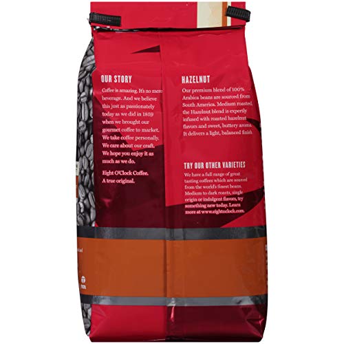 Eight Oclock Whole Bean Coffee, Hazelnut, 22 Ounce