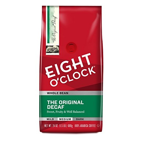 Eight Oclock Whole Bean Coffee, The Original Decaf, 24 Ounce
