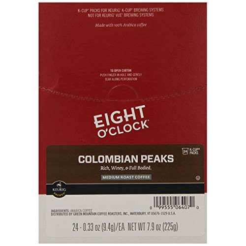 Eight O Clock Coffee, Colombian Peaks, 96 Count