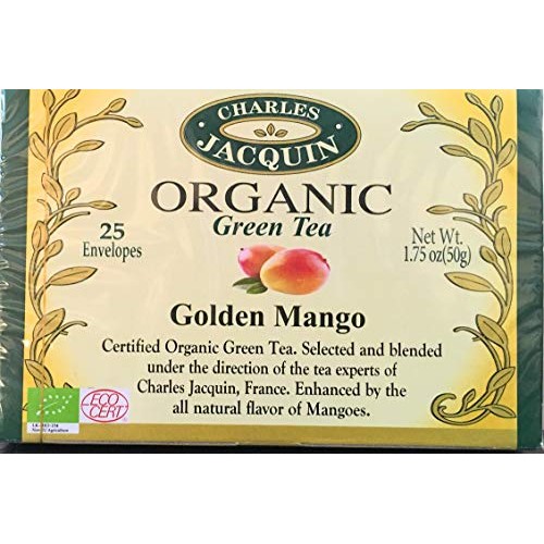 Charles Jacquin Organic Tea 25 Envelopes Golden Mango
