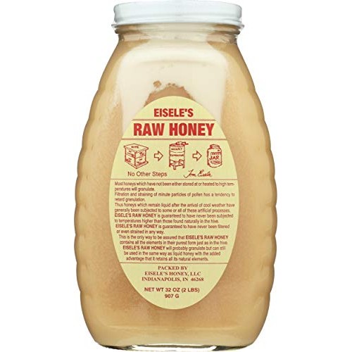 Eiseles Raw Honey - 2 Pound Glass Jar