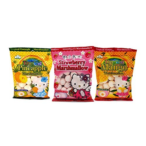 Eiwa Hello Kitty Jelly Marshmallow - Strawberry, Mango, Pineappl