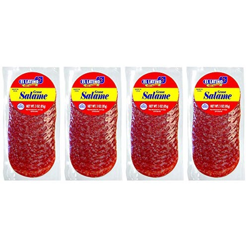 El Latino Salame Genoa 3Oz 4Pack. Total 12Oz