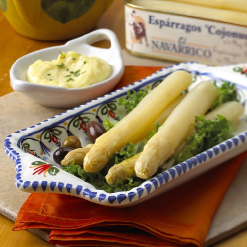 El Navarrico Thick White Asparagus Spears From Spain Drained Wt