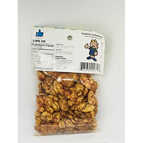 Candy El Pecas Habas - Lima Beans - With Chili 12 Baggies