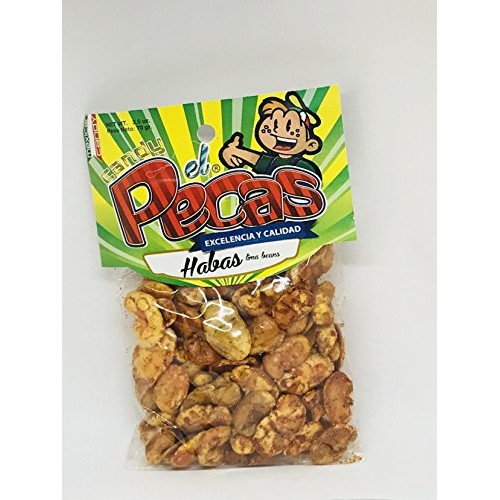Candy El Pecas Habas - Lima Beans - With Chili 12 Baggies
