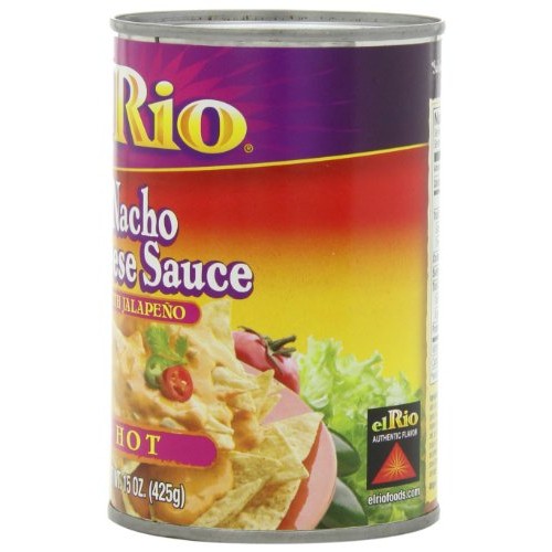 El Rio Hot Nacho Cheese Sauce, 15-Ounce Can Pack Of 12
