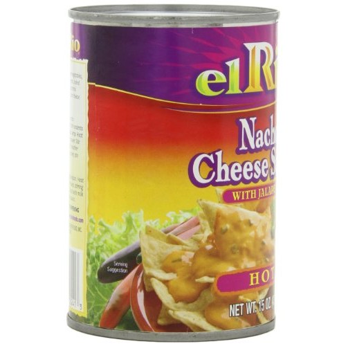 El Rio Hot Nacho Cheese Sauce, 15-Ounce Can Pack Of 12