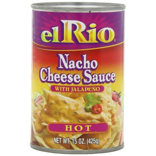 El Rio Hot Nacho Cheese Sauce, 15-Ounce Can Pack Of 12