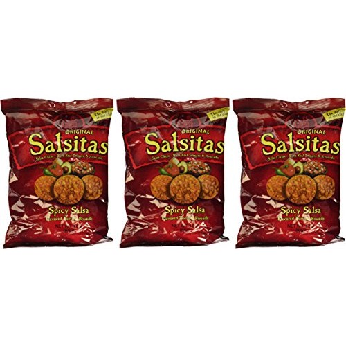 Salsitas Spicy Salsa Chips 3Oz Bags Pack Of 3