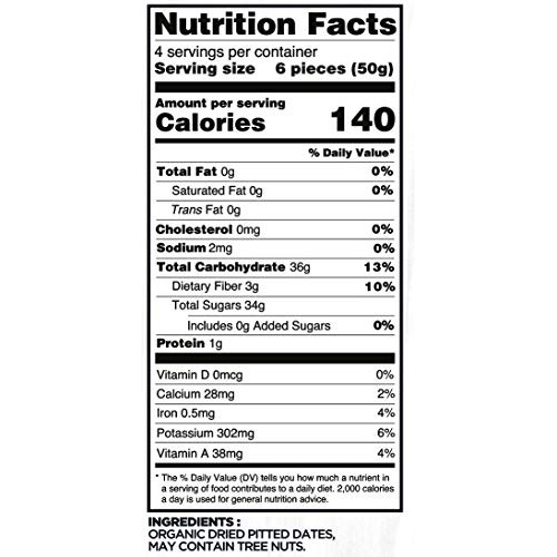 Elan Organic Pitted Dates 8 Pack, 52 Oz