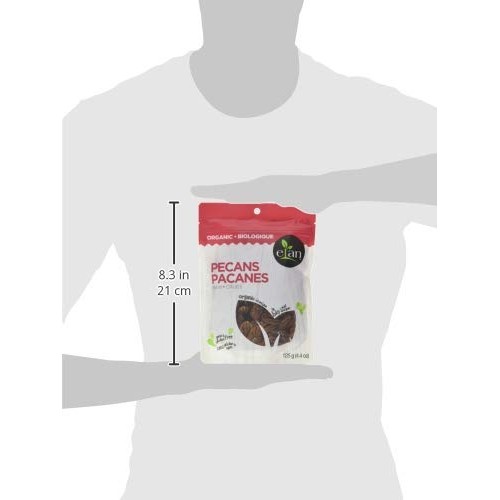 ELAN Organic Raw Pecans 8 Pack, 35.2 Oz, Non-GMO, Vegan, Gluten-...