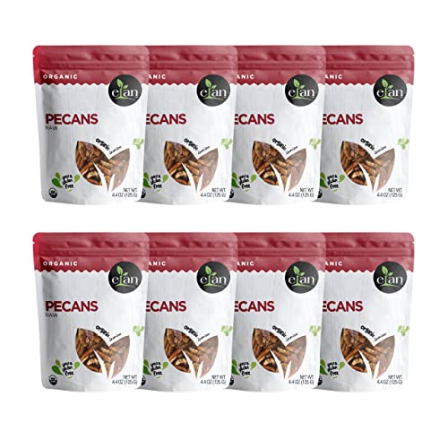ELAN Organic Raw Pecans 8 Pack, 35.2 Oz, Non-GMO, Vegan, Gluten-...