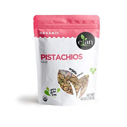 Elan Organic Raw Pistachios 8 Pack, 38.4 Oz