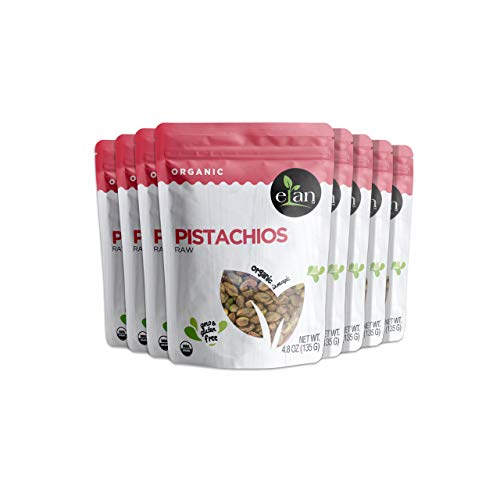 Elan Organic Raw Pistachios 8 Pack, 38.4 Oz