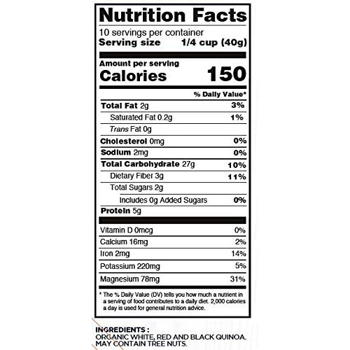 Elan Organic Tricolor Quinoa 8 Pack, 120 Oz