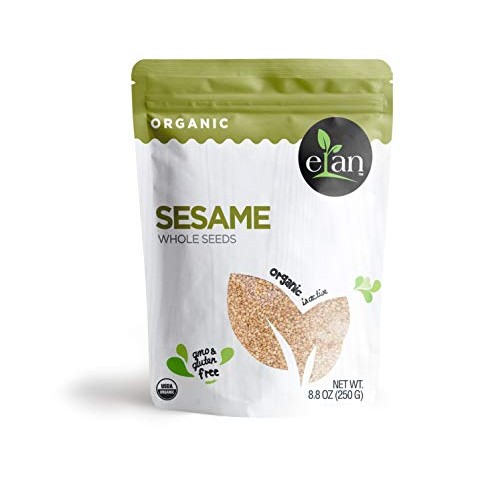 Elan Organic Whole Sesame Seeds 8 Pack, 70.4 Oz