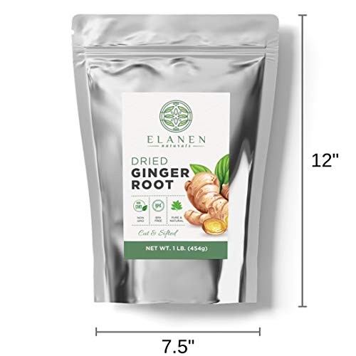 Dried Ginger Root 1 Lb. 16 Oz., Contains Organic Non-Gmo Ginge