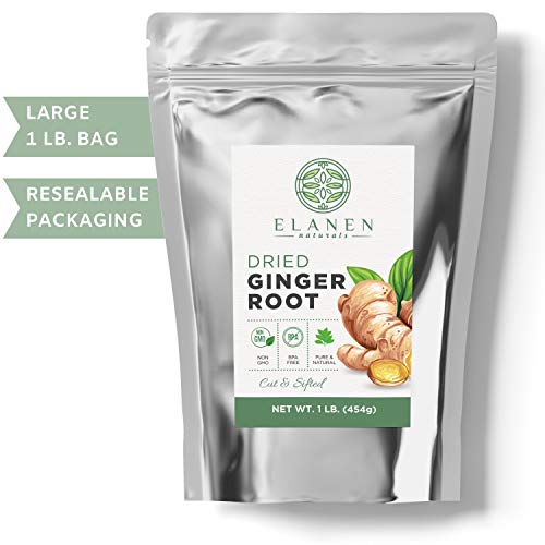 Dried Ginger Root 1 Lb. 16 Oz., Contains Organic Non-Gmo Ginge