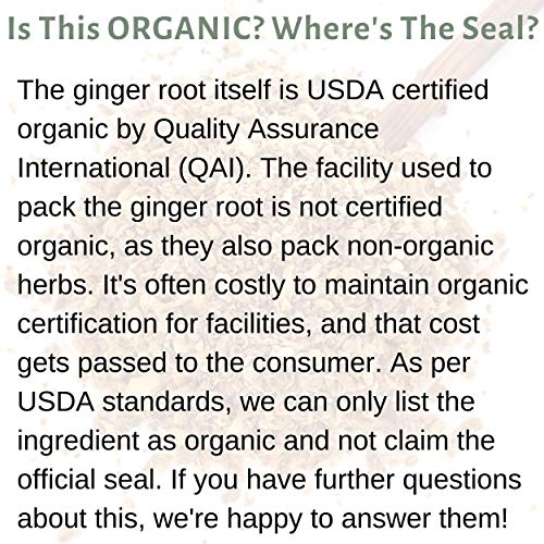 Dried Ginger Root 1 Lb. 16 Oz., Contains Organic Non-Gmo Ginge