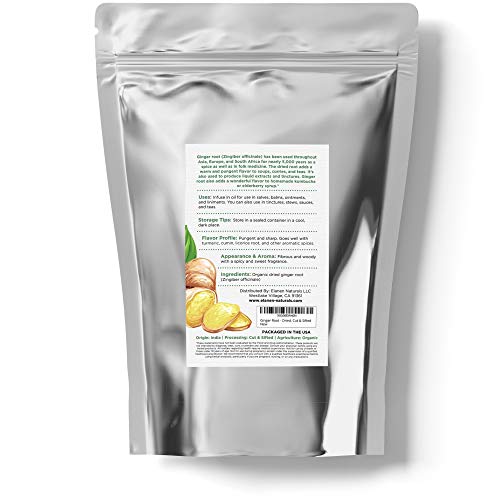 Dried Ginger Root 1 Lb. 16 Oz., Contains Organic Non-Gmo Ginge